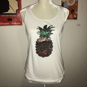 🍍✨pineapple BLING tank top✨🍍